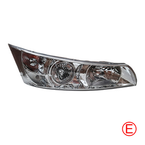 HC-B-1174 YUTONG WHITE OR BLACK HEAD LAMP OUTLINE SIZE:667*248*343 FOR YUTONG 6860,6896 24V WITH BOARD WITH EMARK