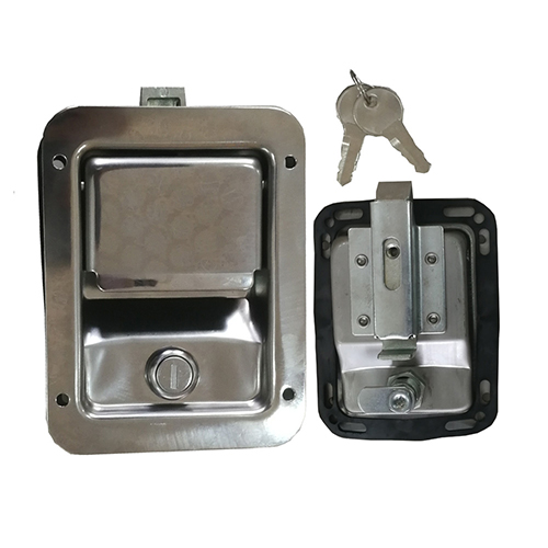 HC-B-10187-1 BUS EASY LOCK WITH KEY STAINLESS STEEL SILVER