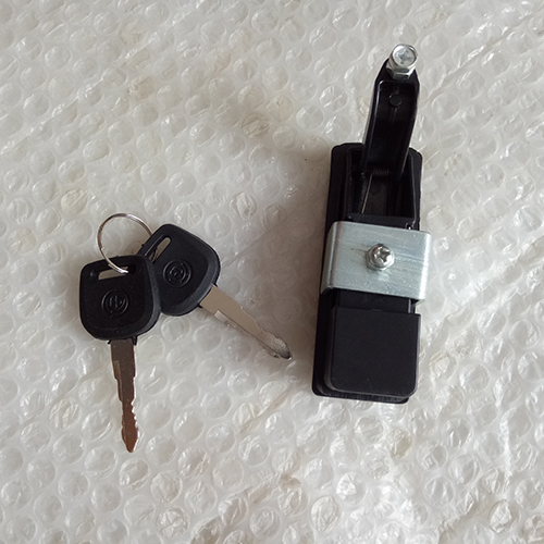 HC-B-10044 BUS SIDE DOOR LOCK FLAT PAINT LONG HOOK W/ITH RAUBBER PAD